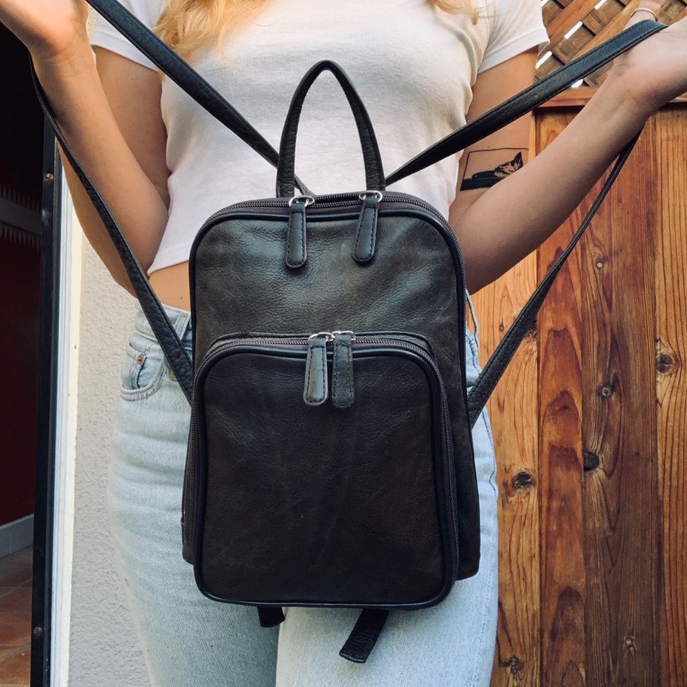 Vintage Leather Backpack in Great Condition